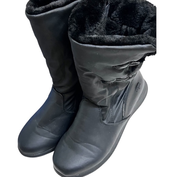 Totes Black Winter & Rain Boots - Picture 1 of 7